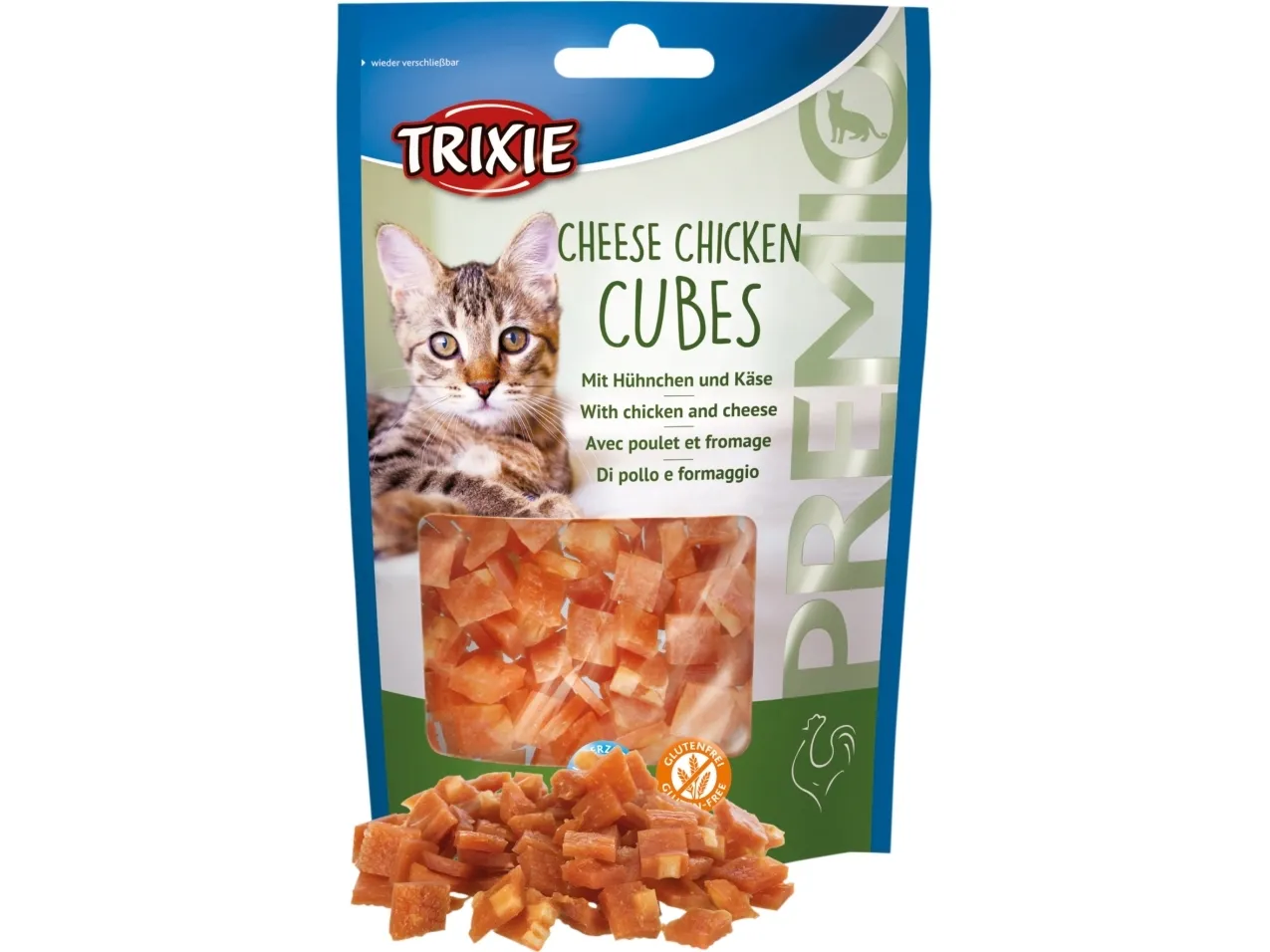 Trixie Premio Oste Kyllinge kubik, kylling med ost, 50 g - (6 pk/ps)