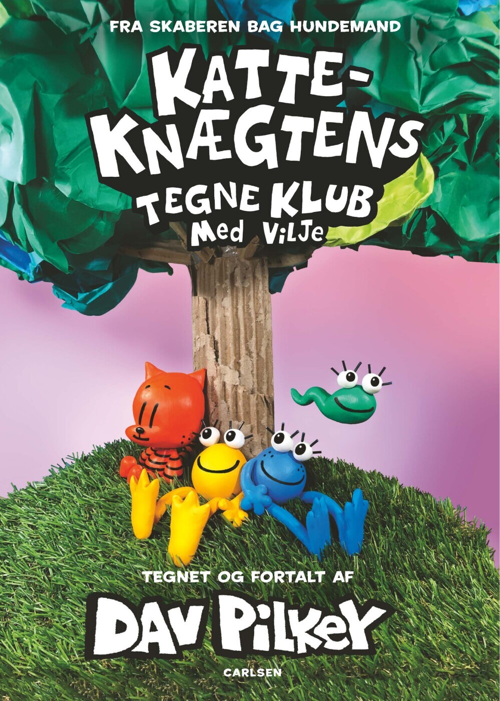 Katte-Knægtens Tegneklub 3 - Med Vilje - Dav Pilkey - Bog