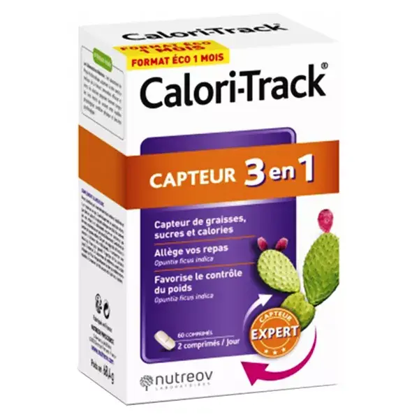 Nutreov Physcience Calori-Track Bloqueador de Gordura, Açúcar e Calorias 60 comprimidos