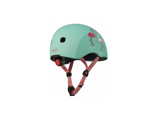 MICRO - Vélo enfant Casque flamingo - boucle magnetique / lumiere led integree ...