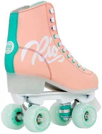 Rio Roller Script Peach Side-By-Side Rulleskøjter - Børn