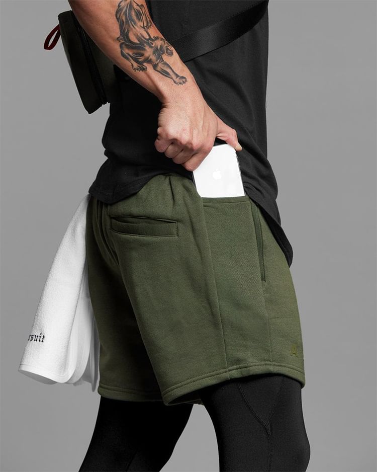 Double White - Effen joggingbroek met trekkoord in de taille