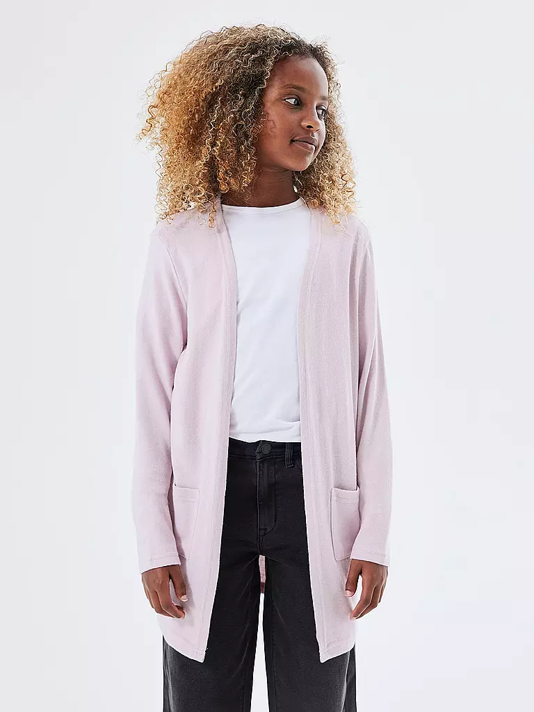 NAME IT Mädchen Strickjacke NKFVICTI rosa