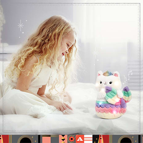Fao Schwarz Havfrue bamse m. lyd og lys