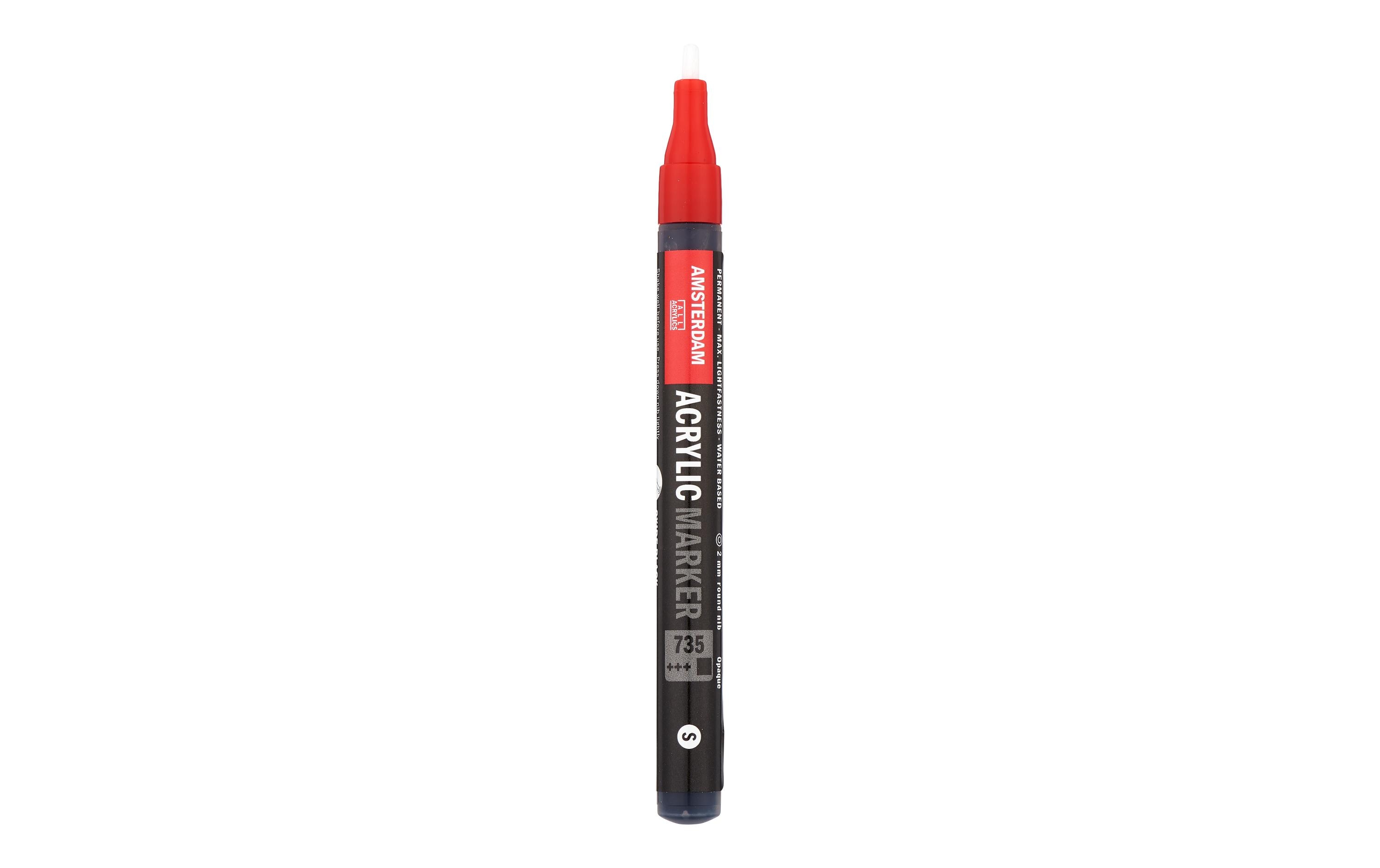 Acrylmarker S 735 Oxidschwarz DeckendSchnelltrocknender Acrylstift mit hoher Lichtechtheit (+++)