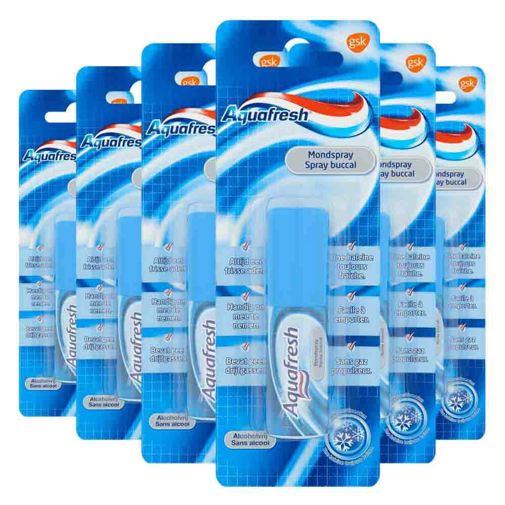 6x Aquafresh Mondspray 15 ml