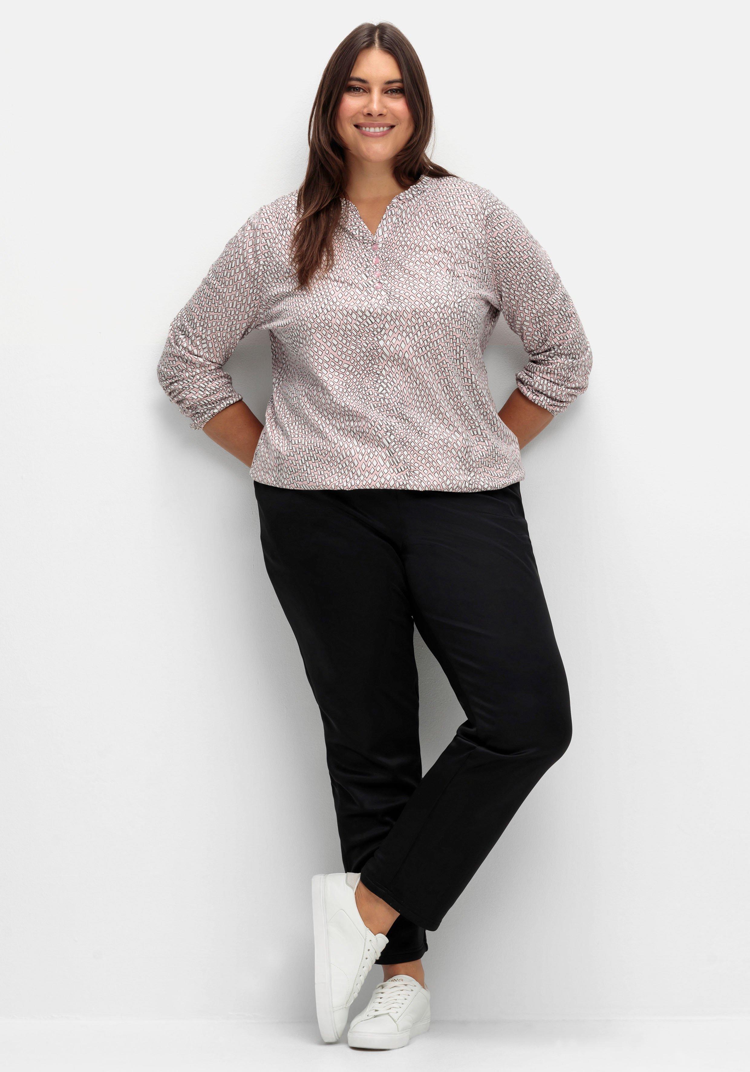 Leicht glänzende Schlupfhose mit Fleece-Innenseite