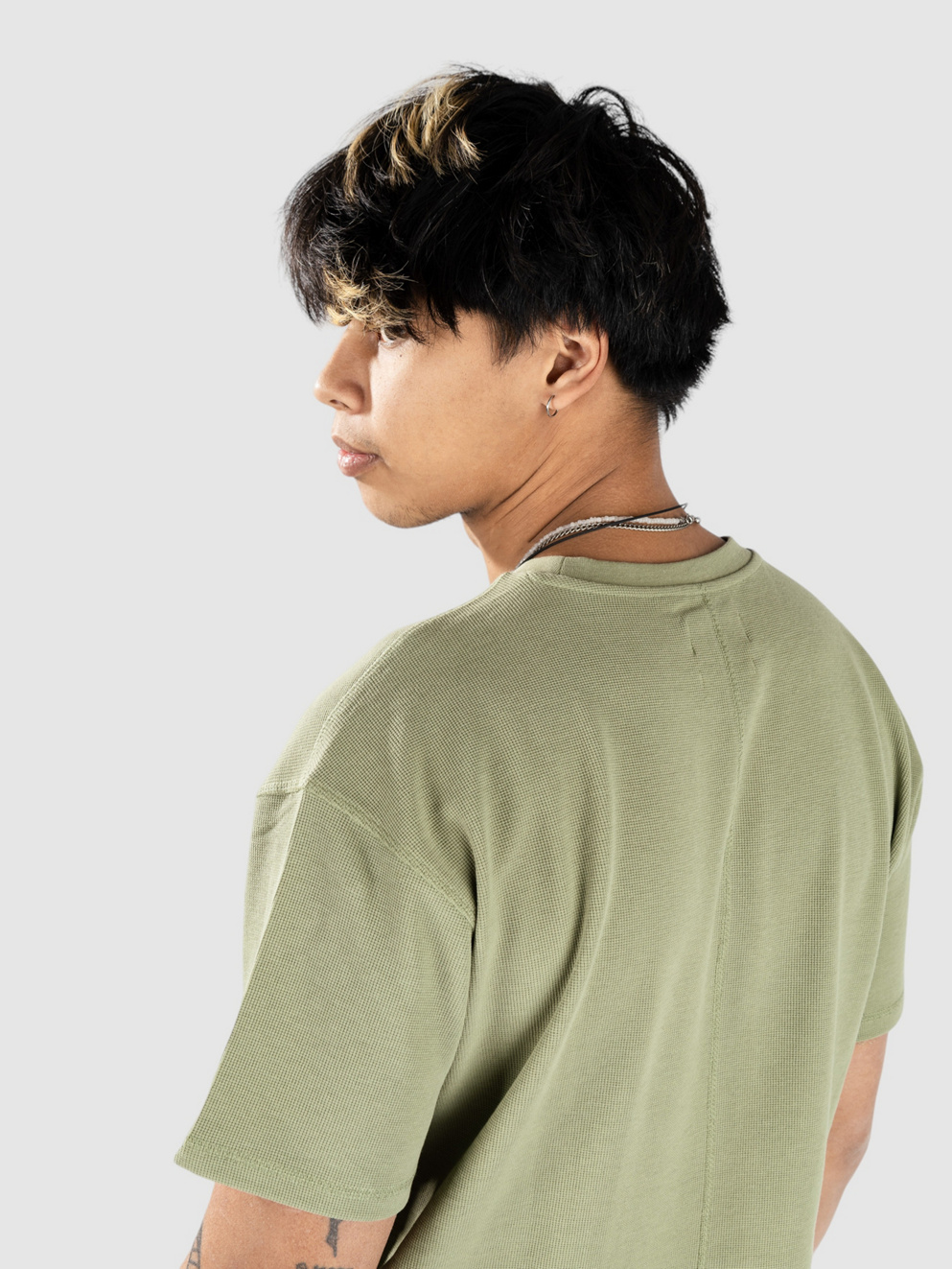 Fat Moose Christopher Structured T-Shirt dusty green