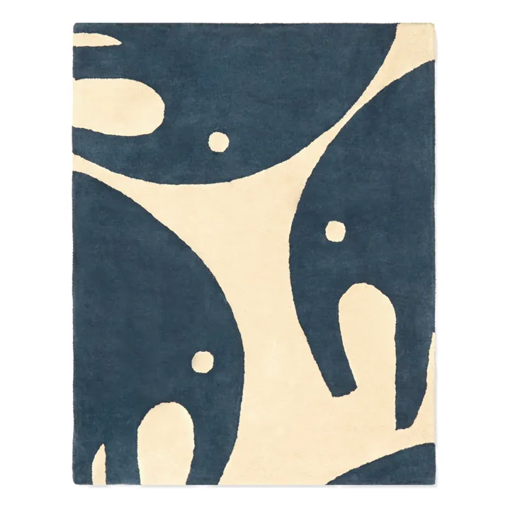 Bleuu-studio Tapis Eléphant | Bleu marine