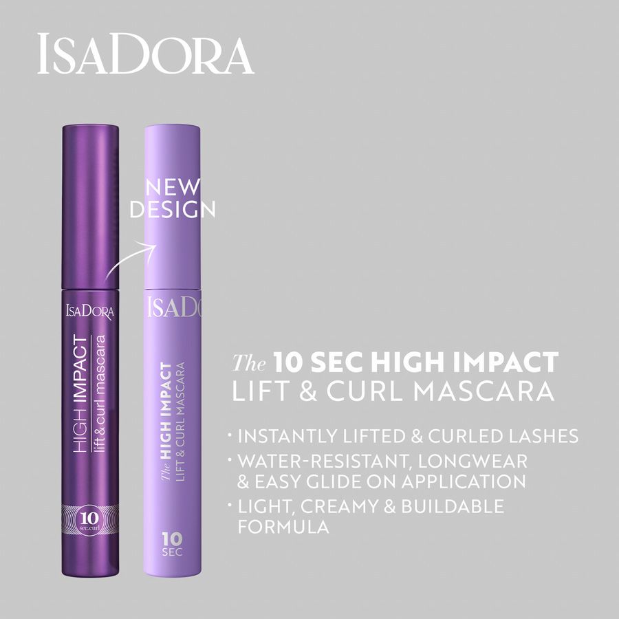 IsaDora 10 Sec High Impact Lift & Curl Mascara 01 Black 9ml