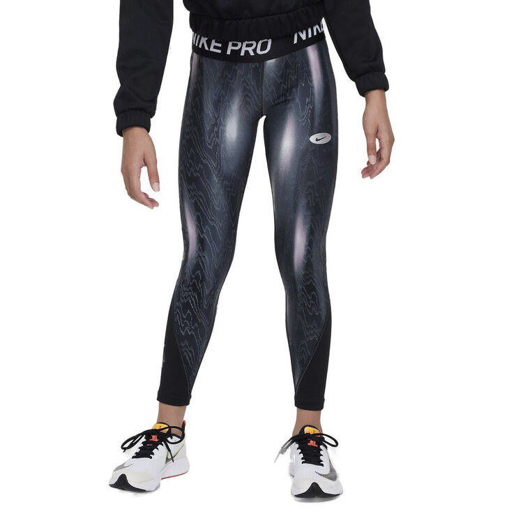 Nike Pro Warm Icon Clash Printed tights Sort