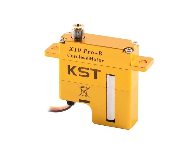 KST Flächenservo X10 Pro-B V8 11.5 kg, 0.10 s, Digital HV 10 mm Flächenservo mit Metallgetriebe für Profianwendungen