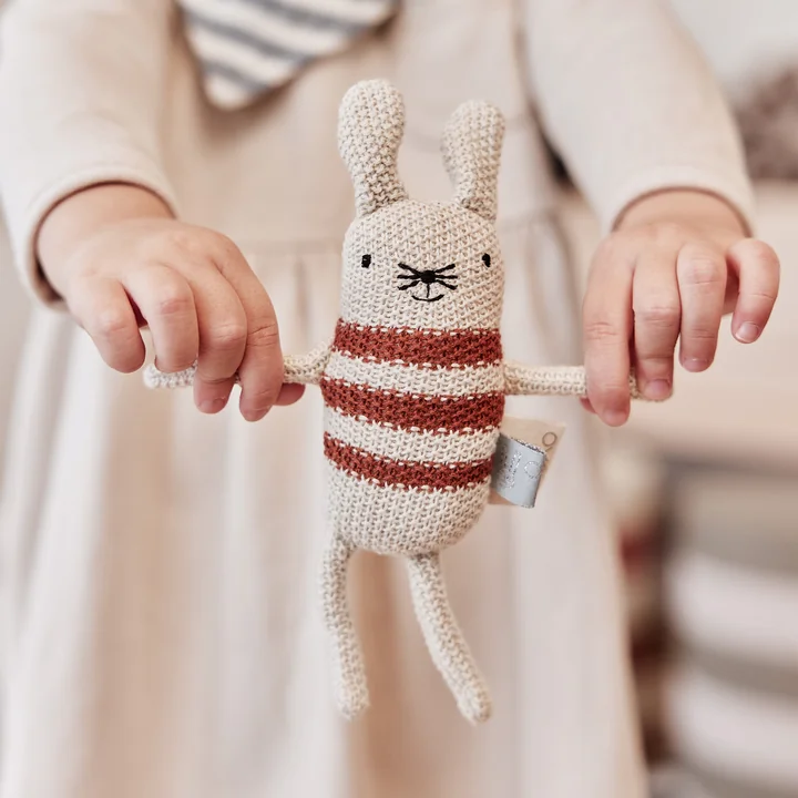 OYOY Mini - Musetti Mouse Rassel, off-white / melange