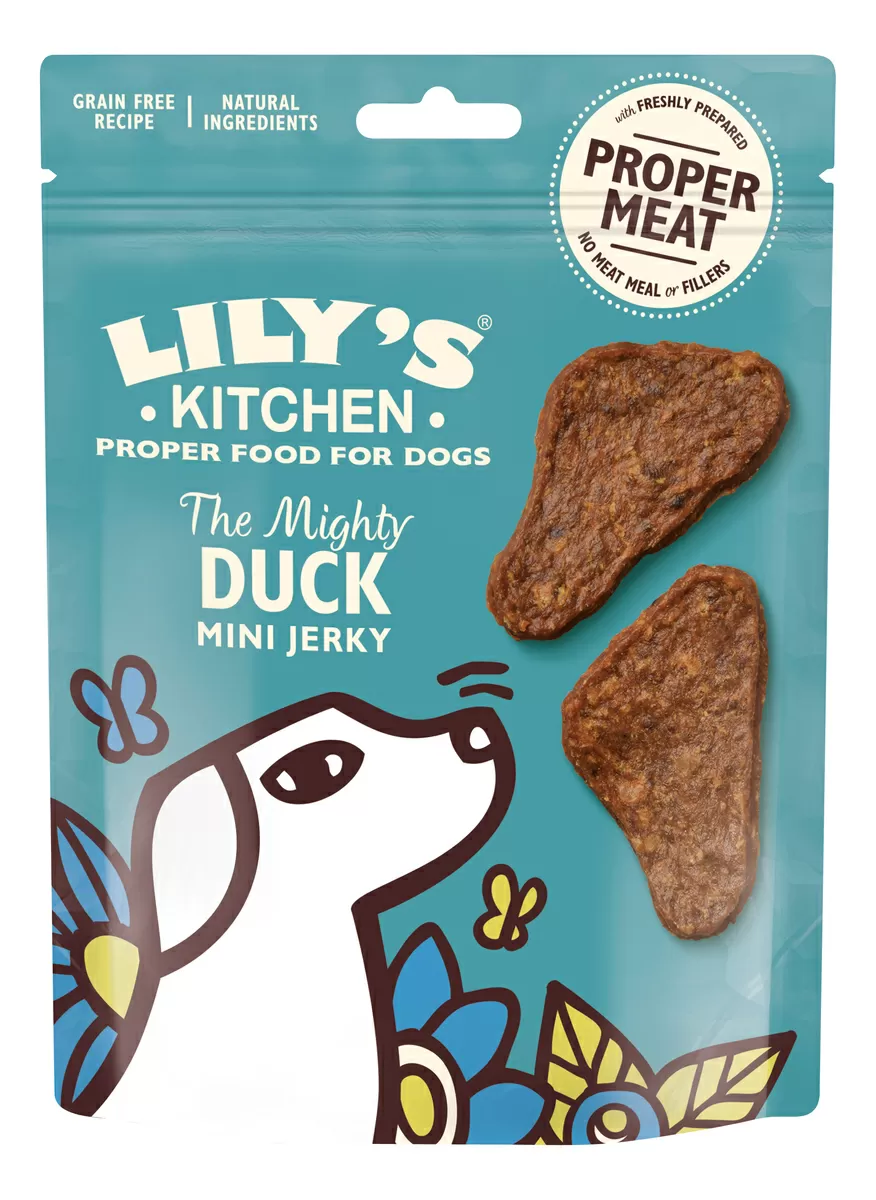 Lily´s Kitchen hundesnack, The Mighty Duck Mini Jerky - 70g.