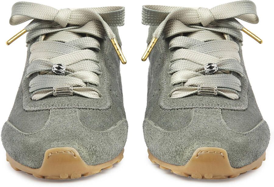 NUBIKK Lage Sneakers Dames Billy Lou Maat: 38 Materiaal: Suède Kleur: Grijs