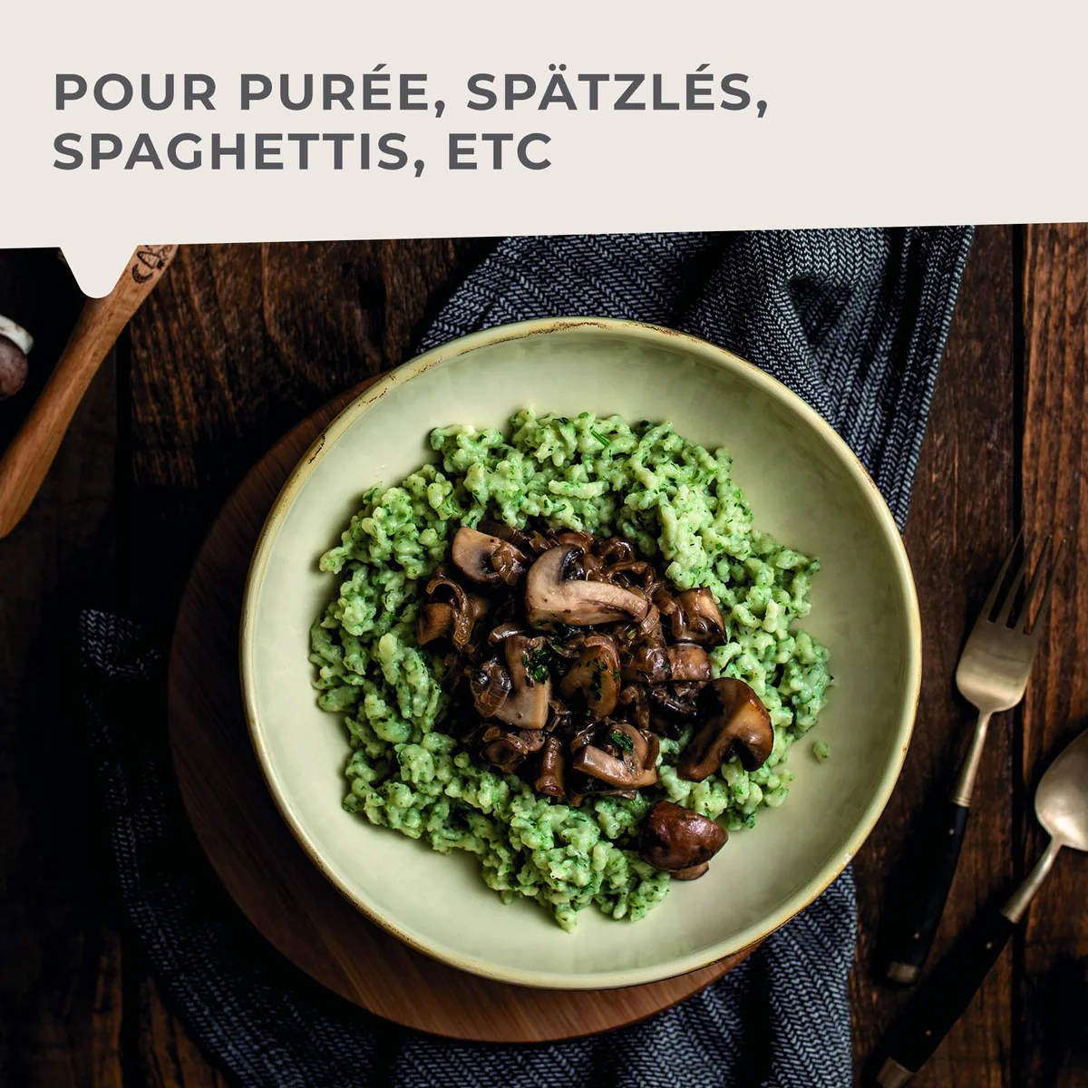 Presse purée et spaetzle manuel Easy Prepare Fackelmann