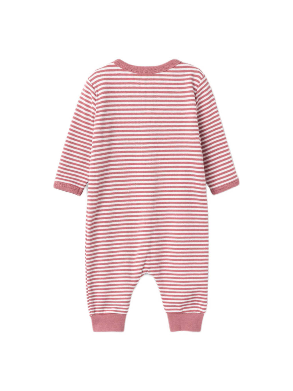 NAME IT gestreepte baby pyjama NBNNIGHTSUIT roze