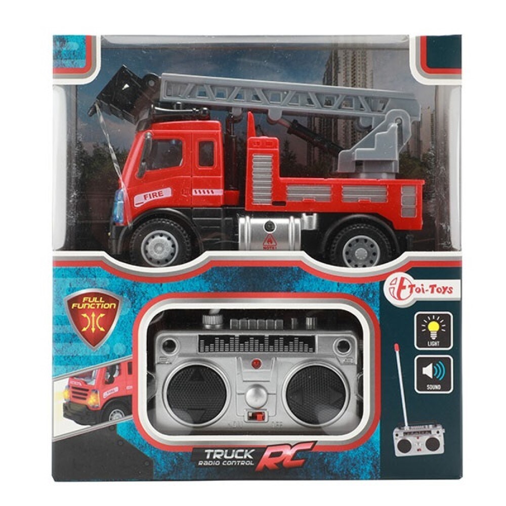 Mini Müllwagen oder Feuerwehrauto mit Fernsteuerung