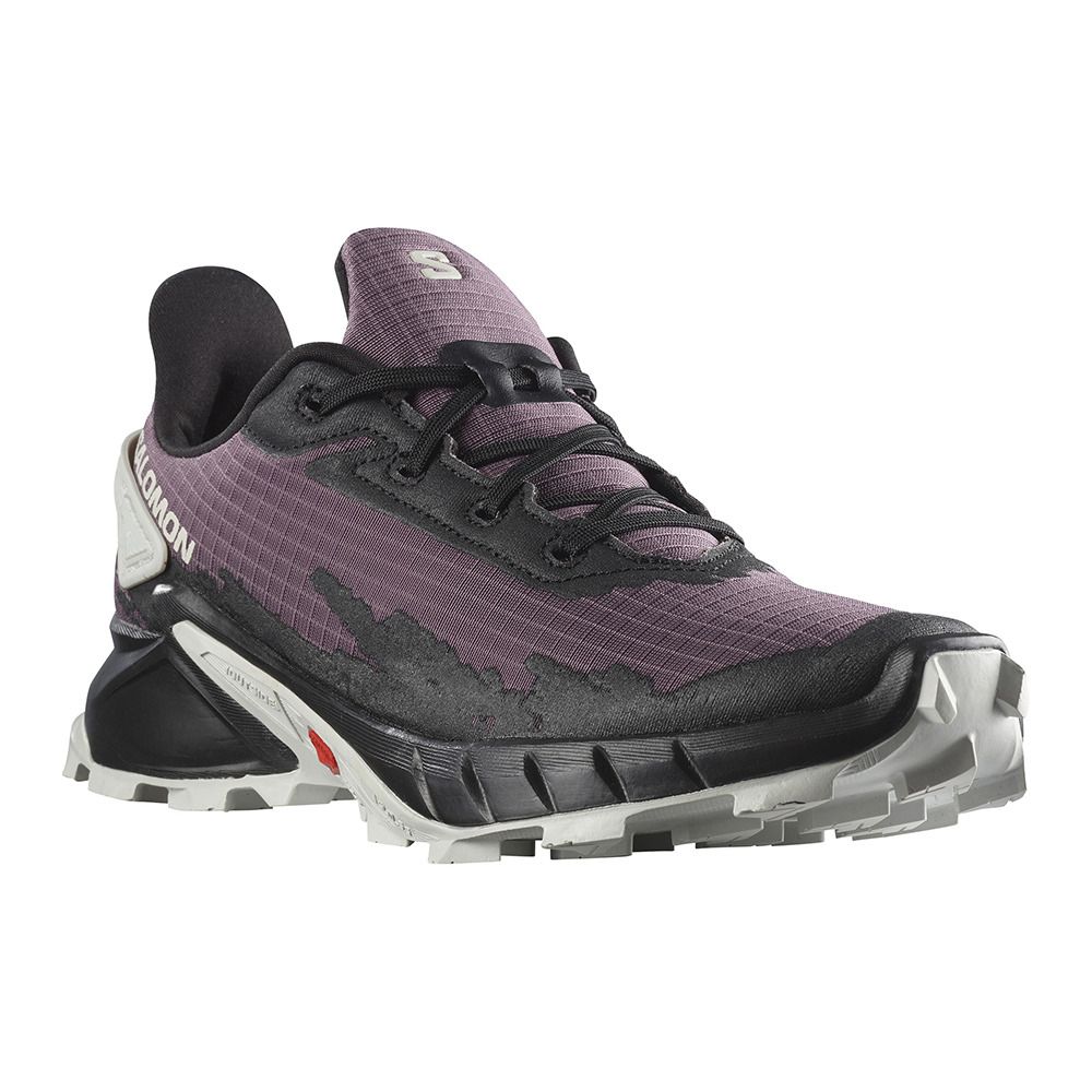 Salomon ALPHACROSS 4 - Chaussures trail Femme moonscape/black/lunar rock