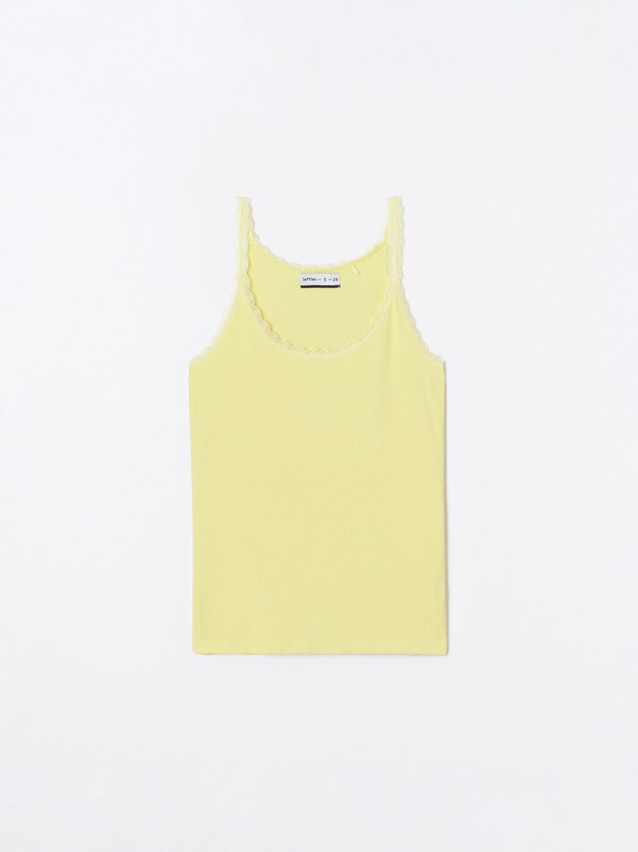Conjunto de 2 Regatas de Renda - Malva Pastel
