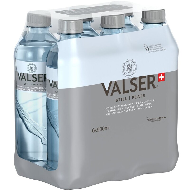 Valser Wasser Silence, ohne Kohlensäure, 50 cl, 6 Stück