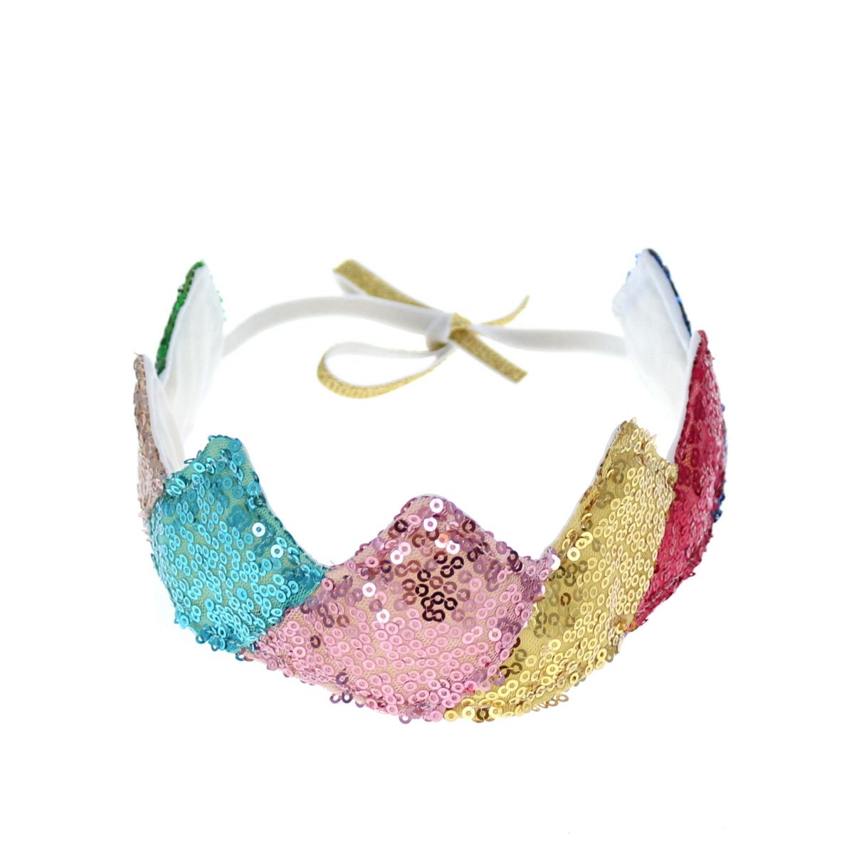 Couronne sequins multicolores Mercredi et Patati