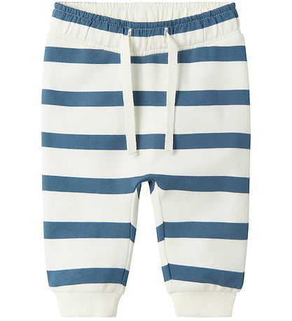 Name It Jogginghosen - NbmBevo - China Blue m. Streifen