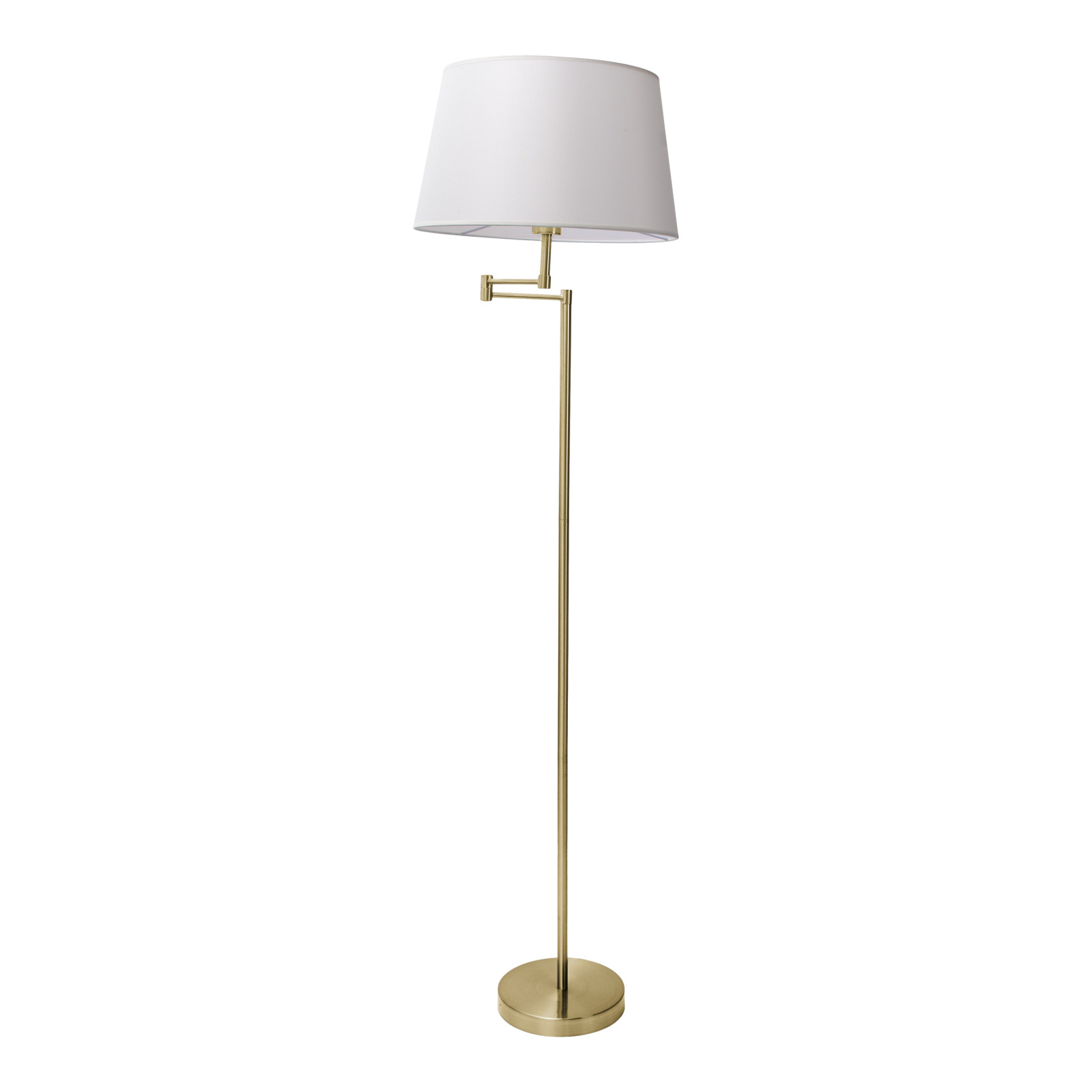 Stehleuchte - messingfarben-beige -158 cm
