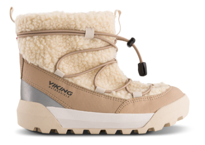 Viking Expower Flake Warm WP SL Vinterstøvle Beige 3-95355