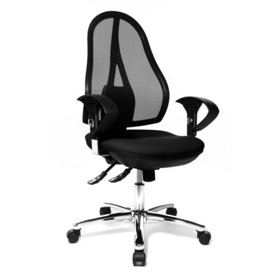 Topstar Organic Chrome Bürostuhl, schwarz