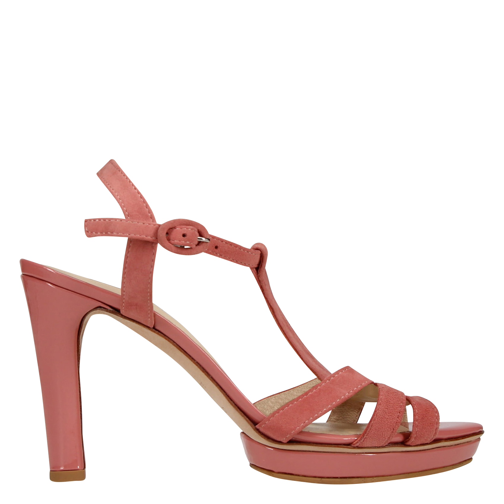 BIKINI - Sandales à talon en cuir | Rose