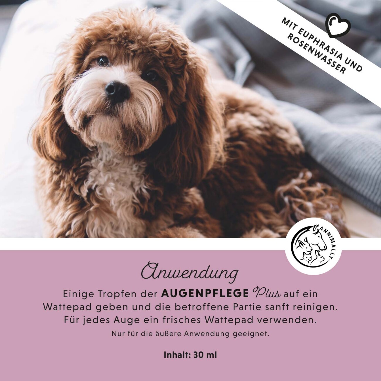 Annimally Augenpflege Plus mit Euphrasia & Rosenwasser