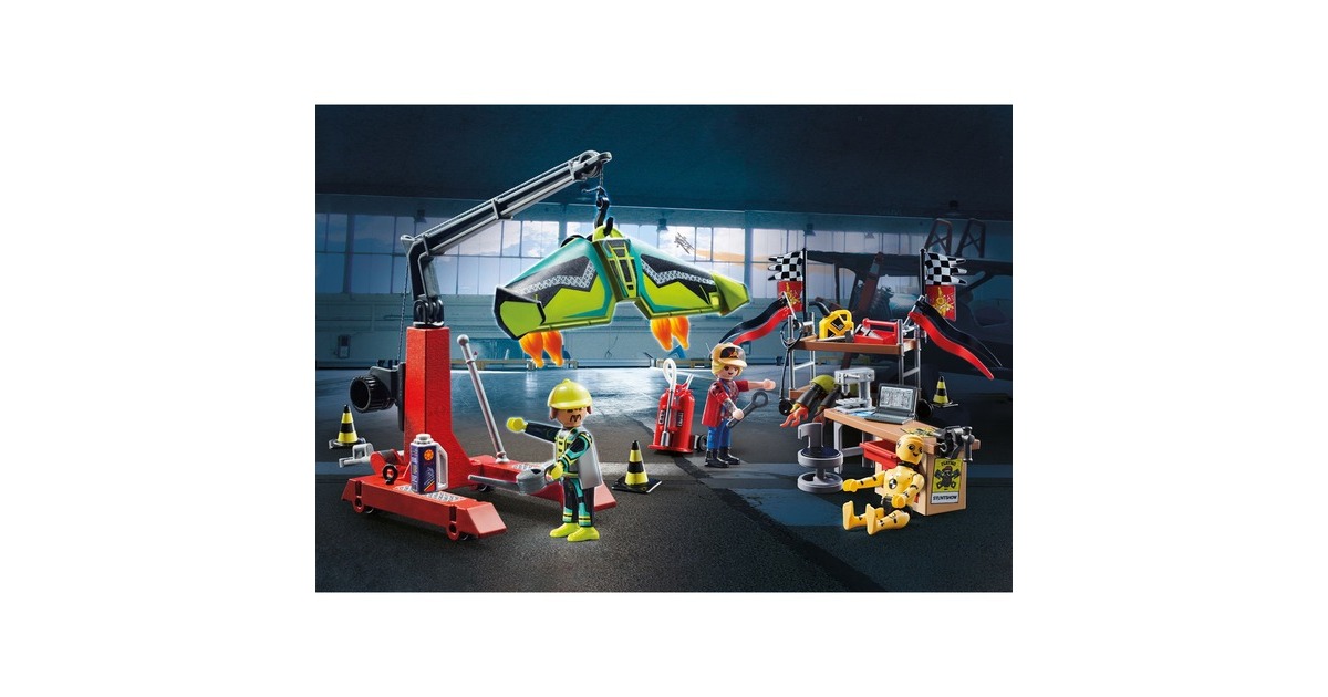 PLAYMOBILStuntshow - Air Stuntshow servicestation Constructiespeelgoed  (70834)