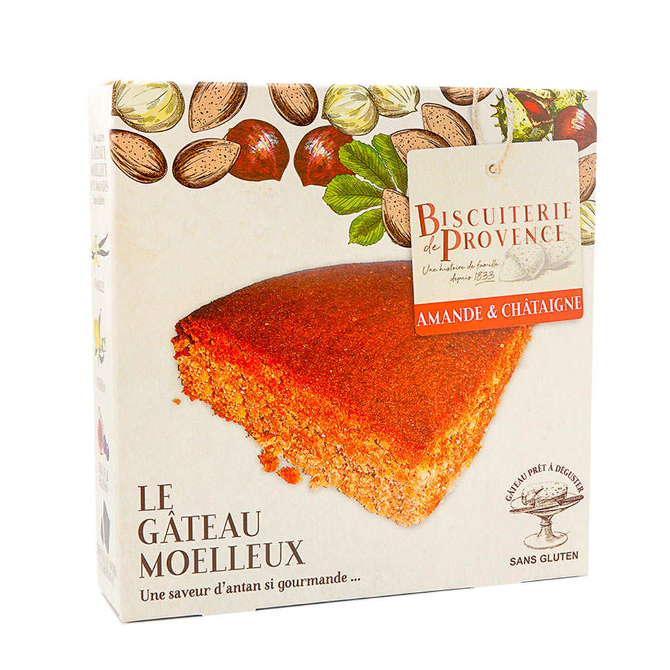 Gâteau moelleux amande et châtaignes - Sans gluten