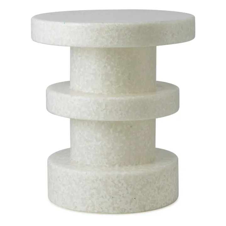 Normann Copenhagen Tabouret Bit stack en plastique recyclé | Blanc