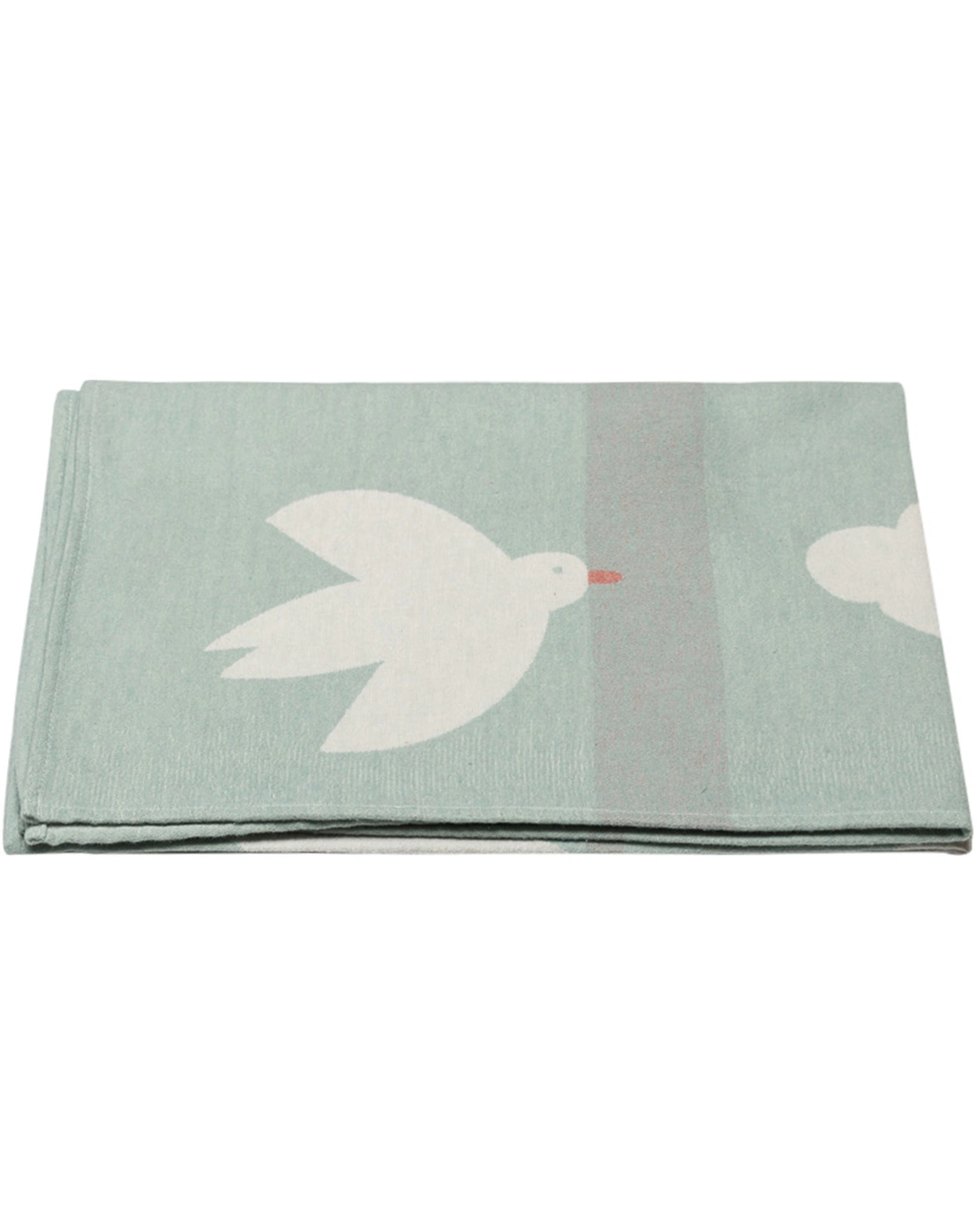 Kuscheldecke MILA - TAUBEN (100x140) in mint