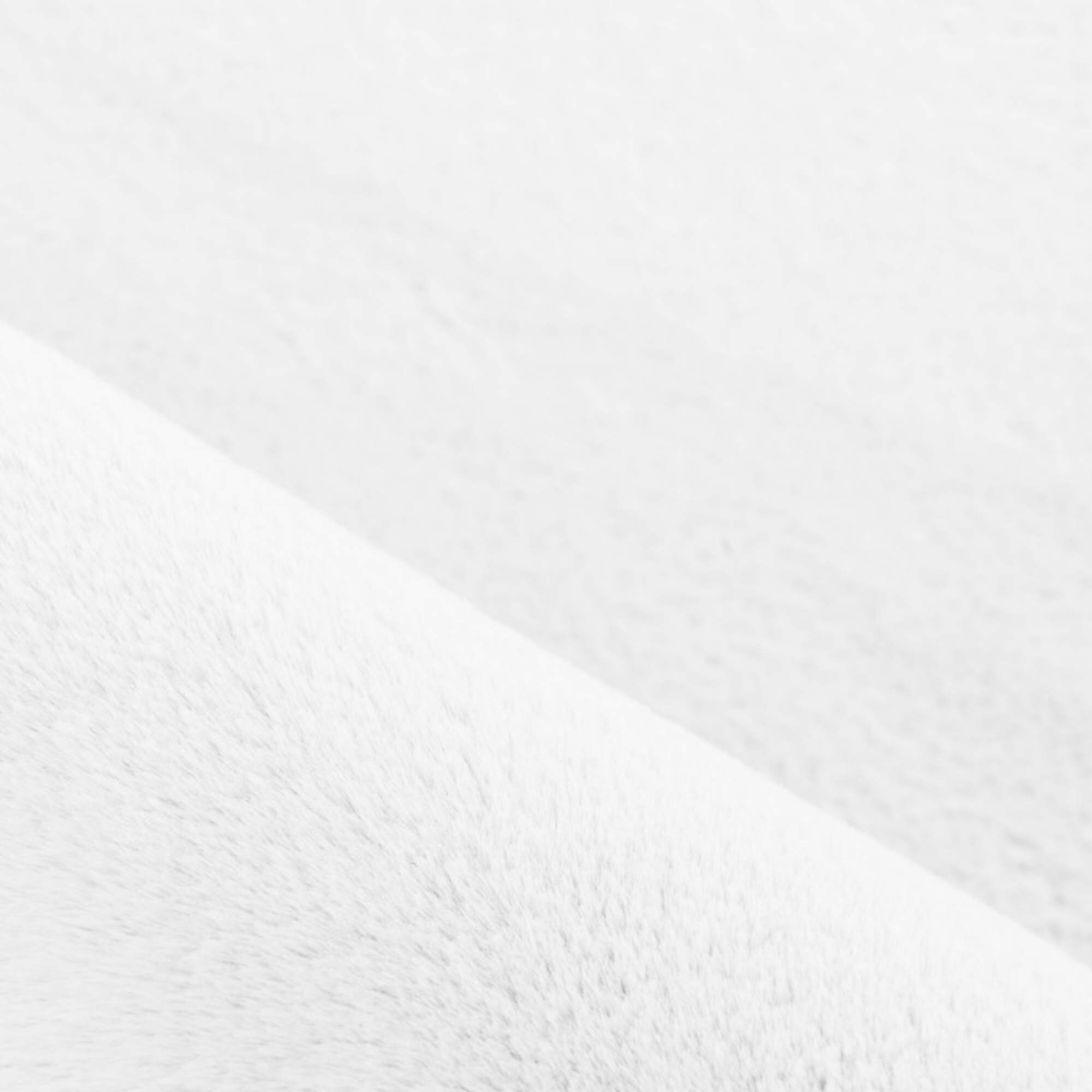 Weicher Hochflor Teppich Wohnzimmer Einfarbig, Felloptik, Flauschig, Rutschfest,