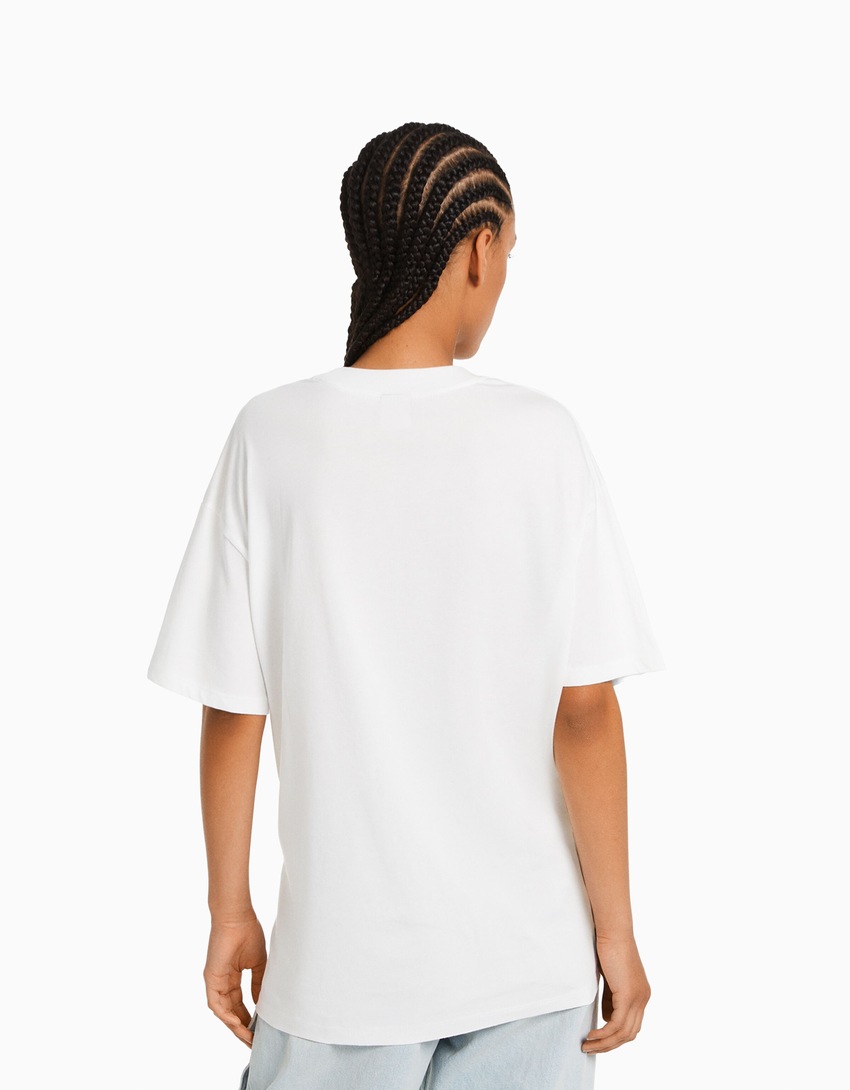 Camiseta de manga curta com estampa
