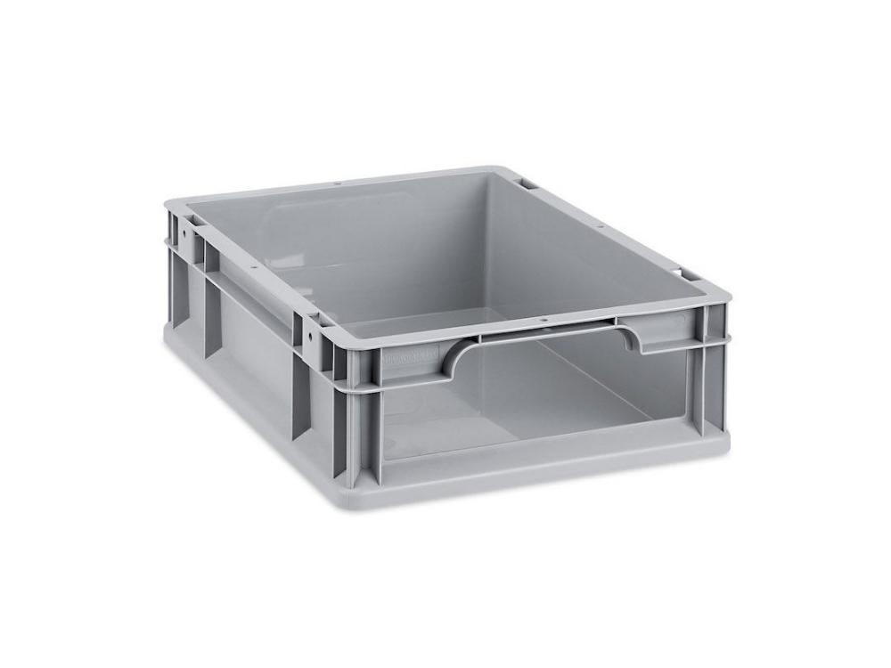 PROREGAL Eurobox NextGen Store HxBxD 12 x 30 x 40 cm 11 liter Voorzijde Open Euro Container Transportbox