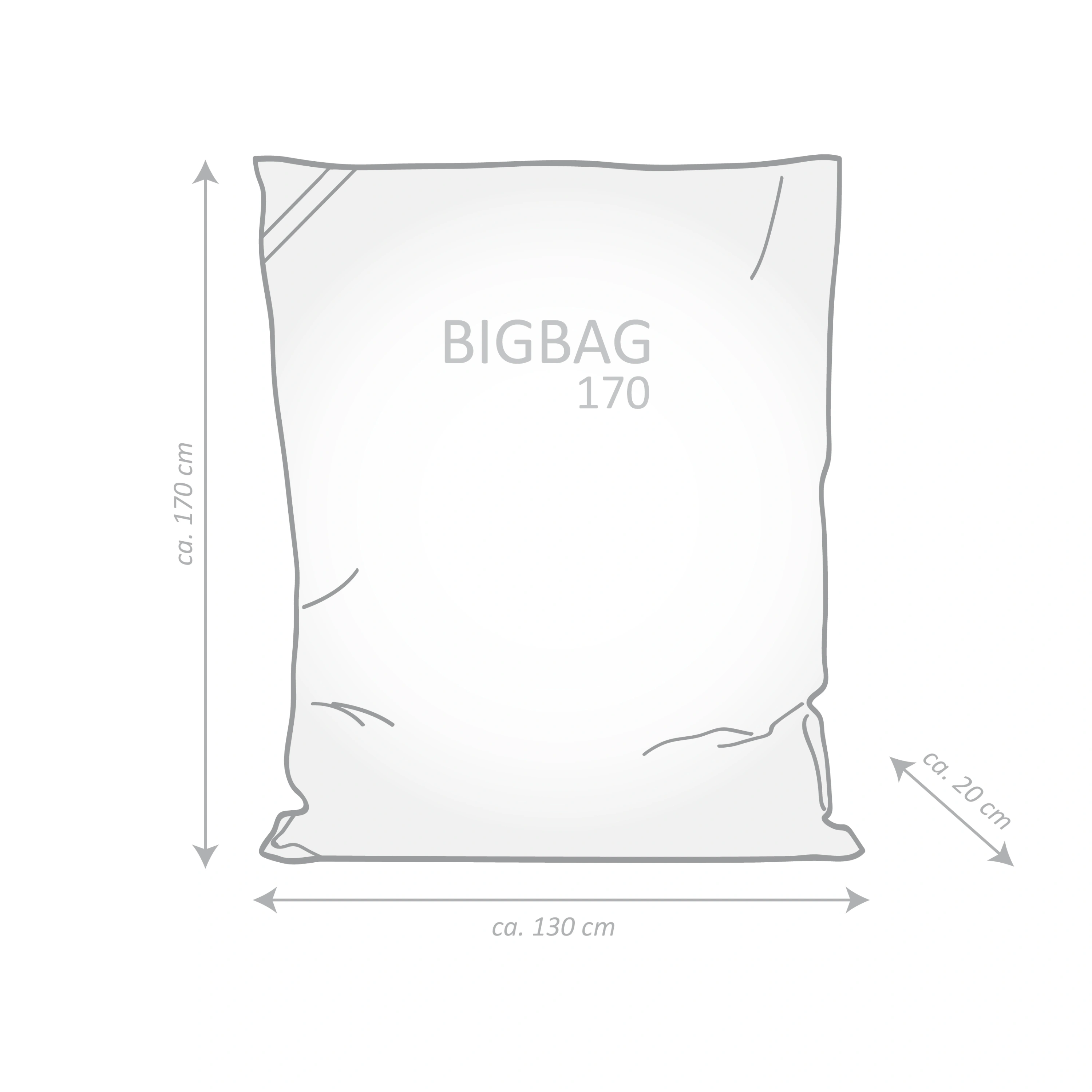 Sitzsack BigBag BRAVA (Farbe: schwarz)