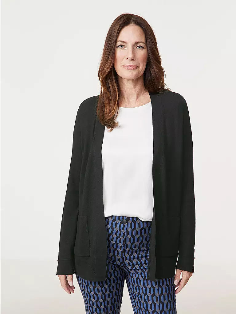 GERRY WEBER Strickjacke schwarz