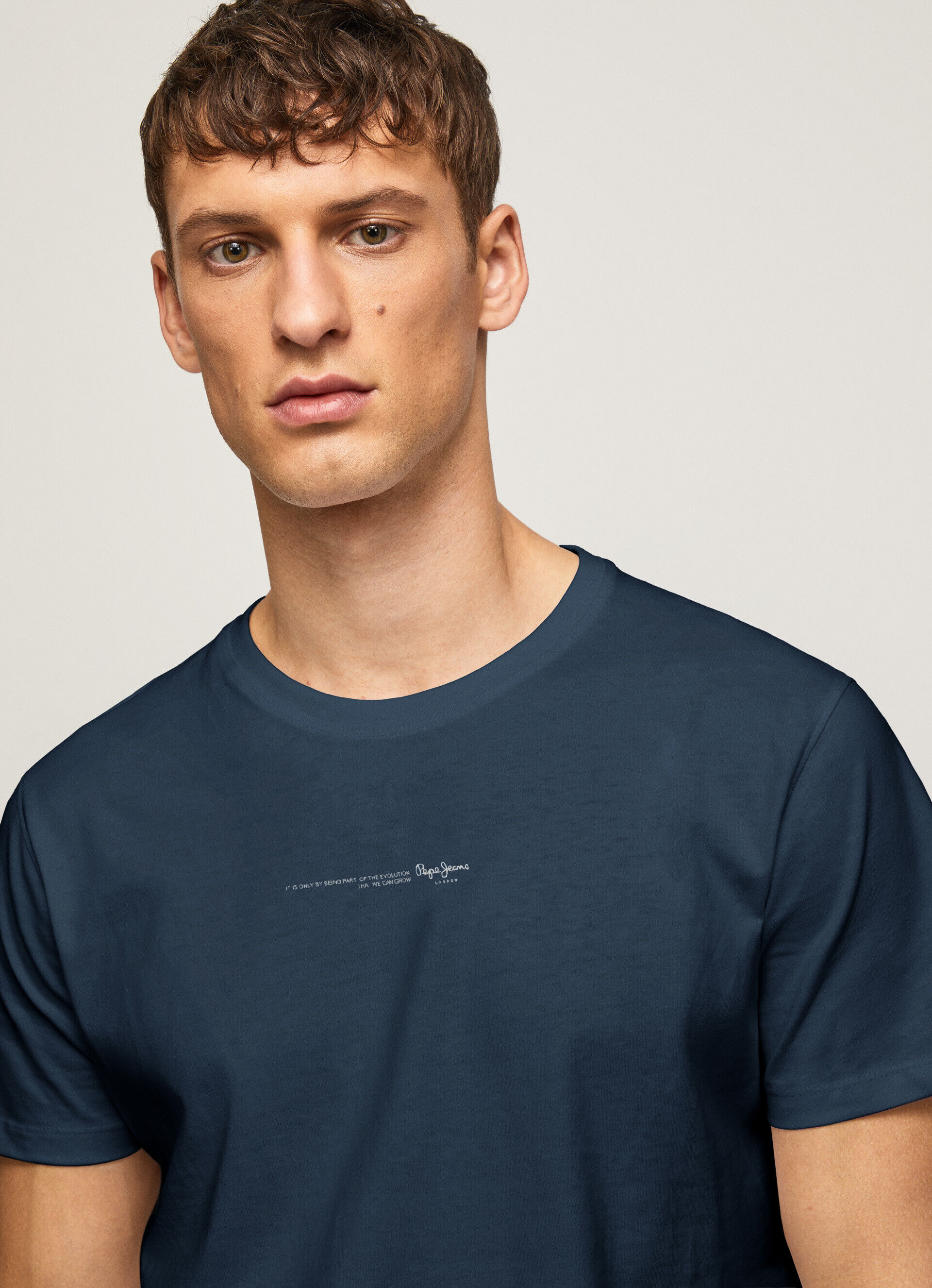 CAMISETA COM LOGOTIPO ESTAMPADO - jarman azul