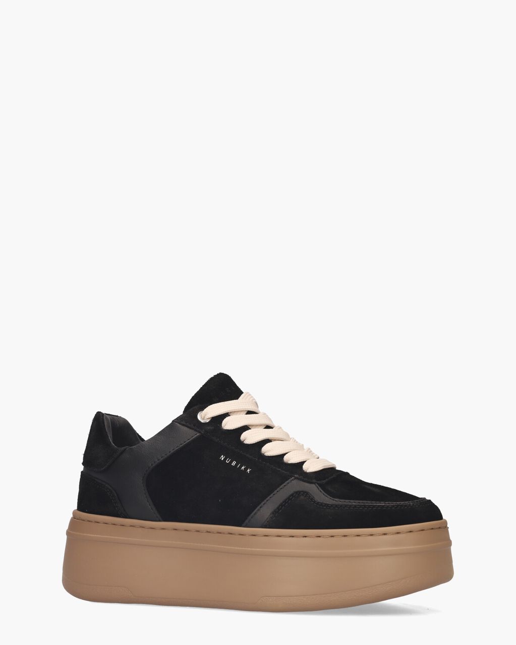 Nubikk Bayou Platform Zwart Damessneakers