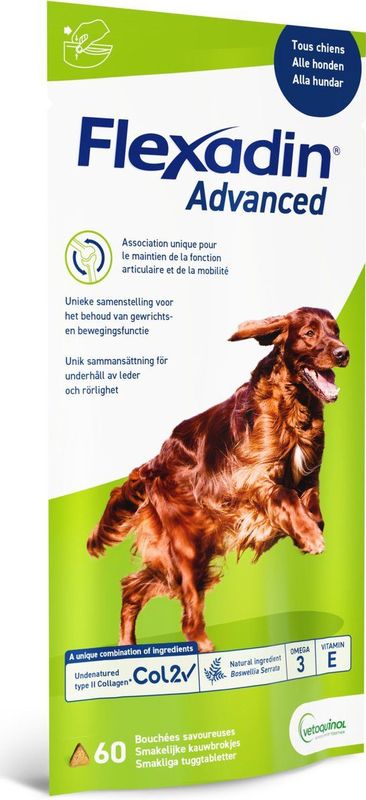 Flexadin Gewricht supplement Flexadin Advanced Hond - 60 stuks