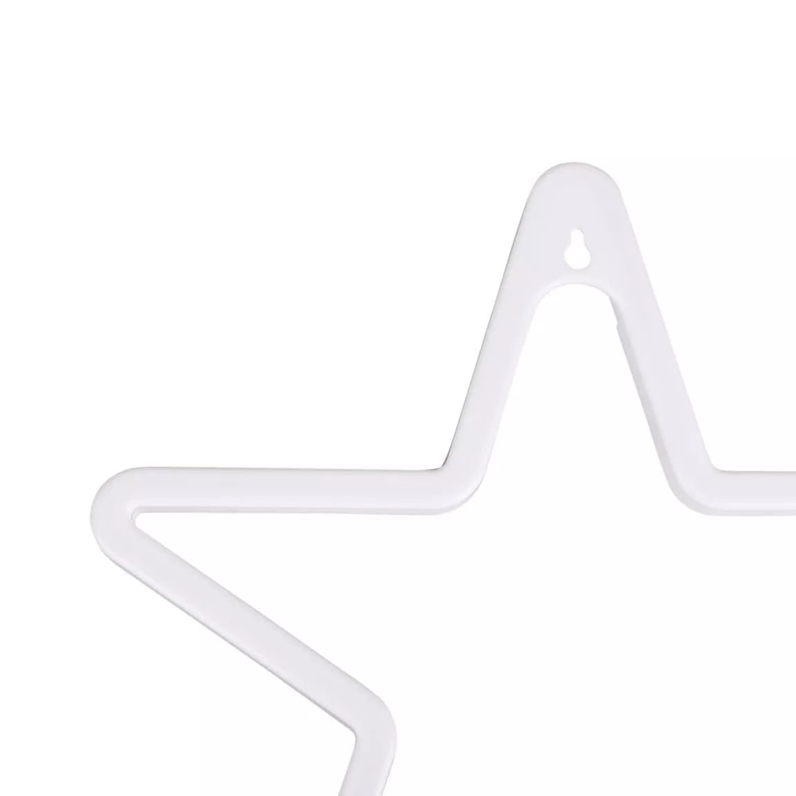 Enseigne lumineuse néon à piles (H26,8 cm) Étoile Jaune