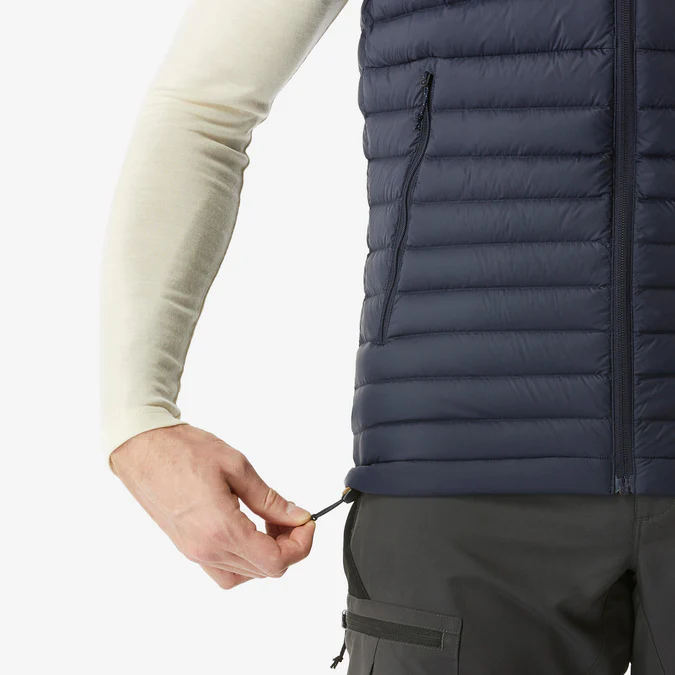 Colete de penas Forclaz MT100 masculino da Decathlon
