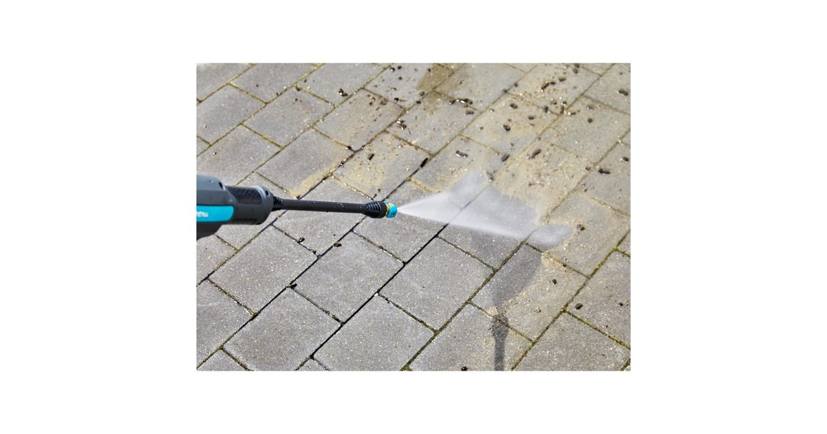 GARDENAAquaClean 24/18 V P4A Premium Set drukreiniger  (Grijs/turquoise, 14800-31, Accu inbegrepen)