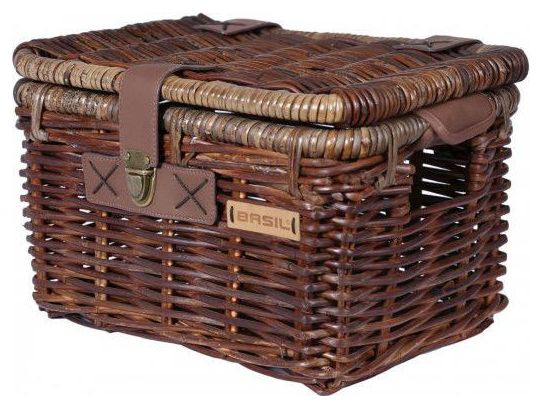 BASIL Panier À Vélo En Rotin Denton Small 35 X 24 X 20 Cm - Natural Brown