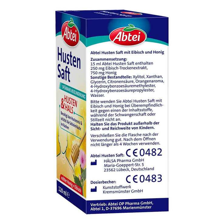 Abtei Husten Saft Eibisch Honig, 120 ml