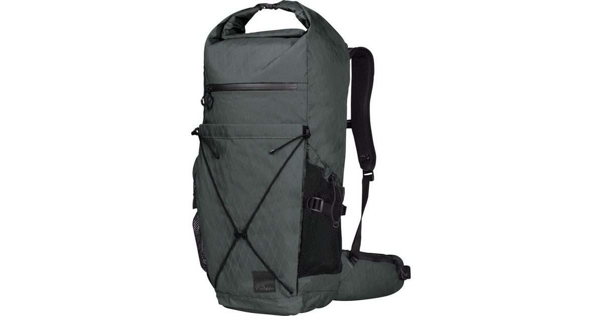Jack WolfskinWandermood Rolltop 30 rugzak  (Donkergroen, 30.0 liter)